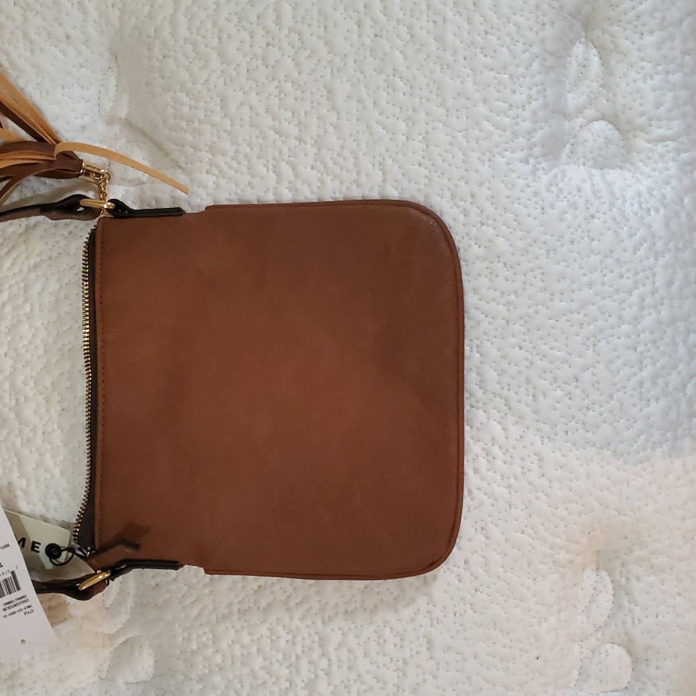 NWT Loume Cognac Crossbody Bag - Picture 3 of 4